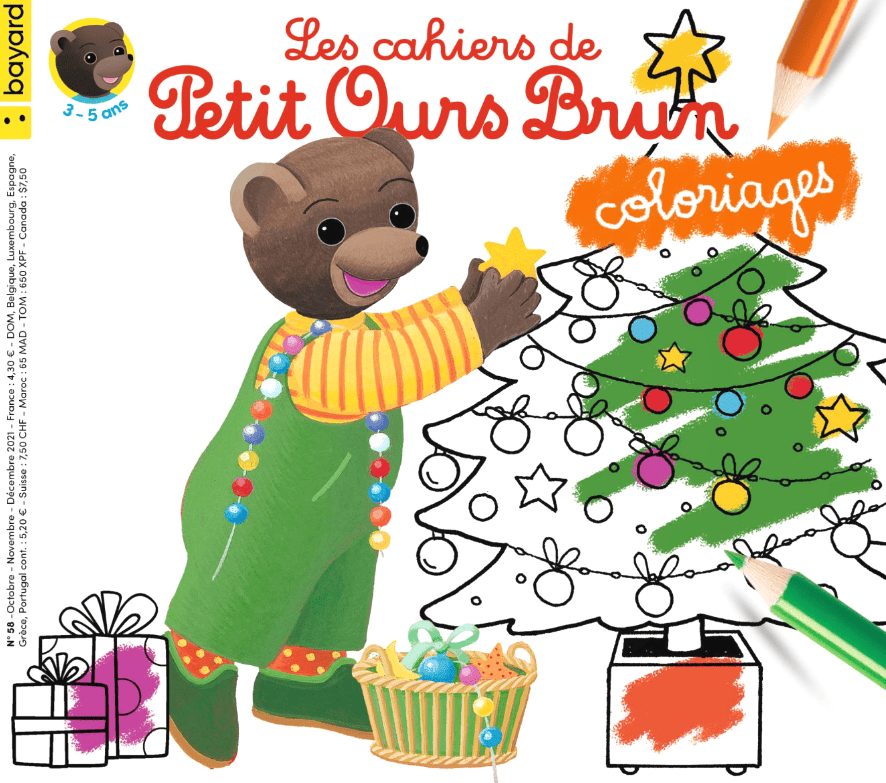 LES CAHIERS DE PETIT OURS BRUN – COLORIAGES