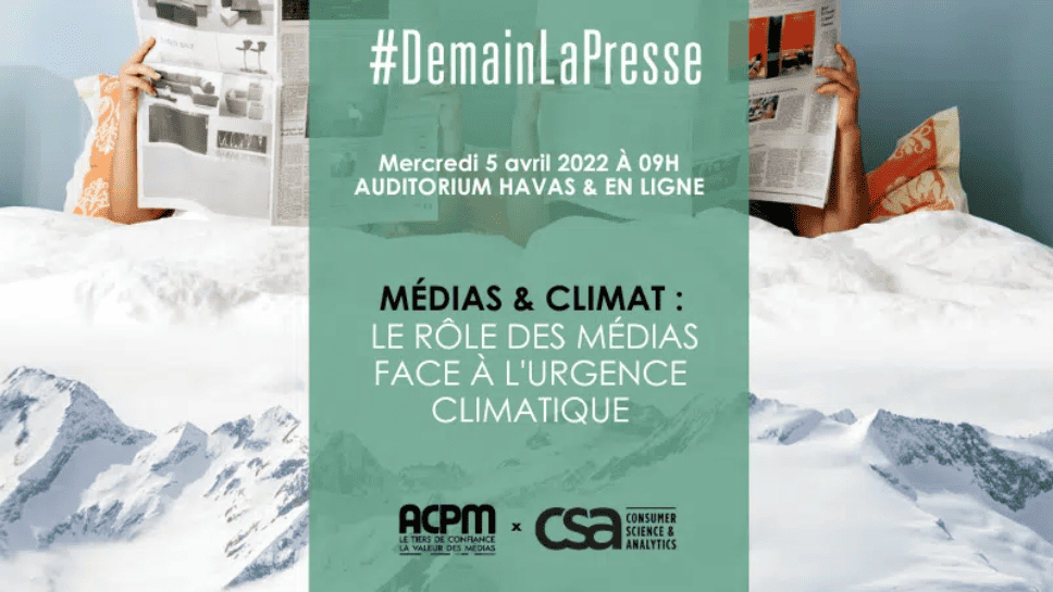 Médias et Climat : étude ACPM x CSA