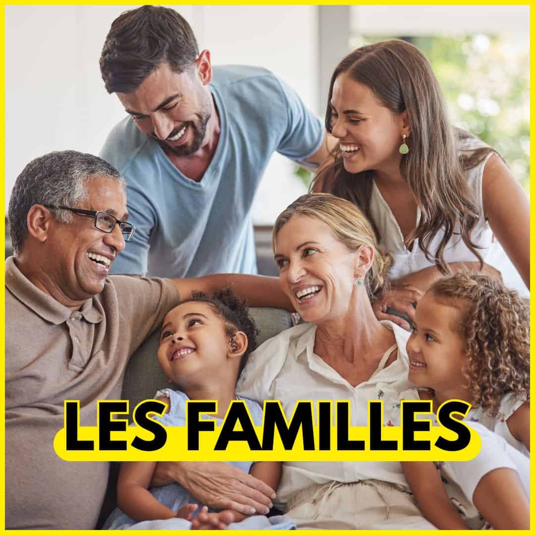 Visuel d'une famille avec 1 papa, 1 maman et 1 petite fille